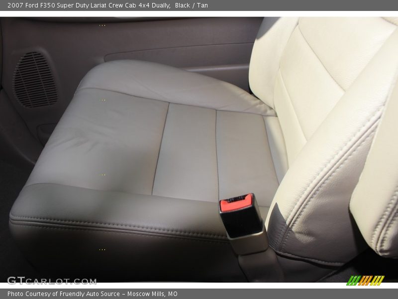 Black / Tan 2007 Ford F350 Super Duty Lariat Crew Cab 4x4 Dually