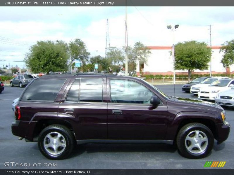 Dark Cherry Metallic / Light Gray 2008 Chevrolet TrailBlazer LS