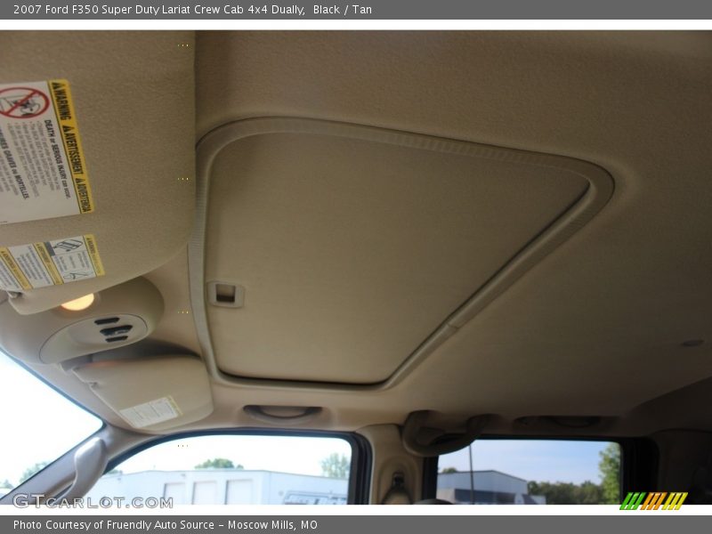 Black / Tan 2007 Ford F350 Super Duty Lariat Crew Cab 4x4 Dually