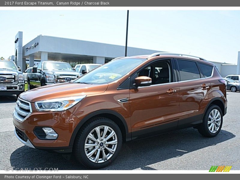 Canyon Ridge / Charcoal Black 2017 Ford Escape Titanium