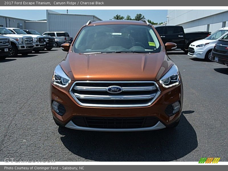 Canyon Ridge / Charcoal Black 2017 Ford Escape Titanium