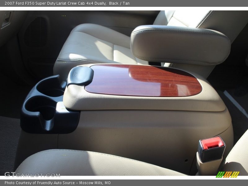 Black / Tan 2007 Ford F350 Super Duty Lariat Crew Cab 4x4 Dually