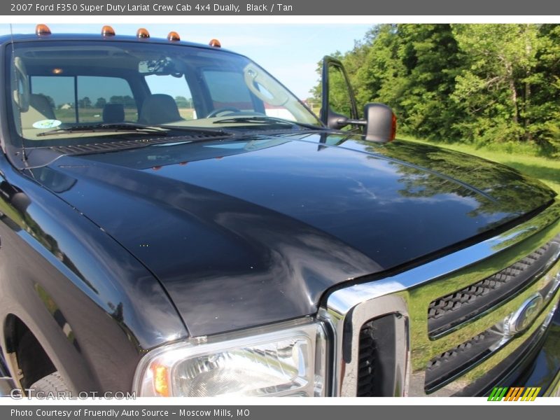 Black / Tan 2007 Ford F350 Super Duty Lariat Crew Cab 4x4 Dually