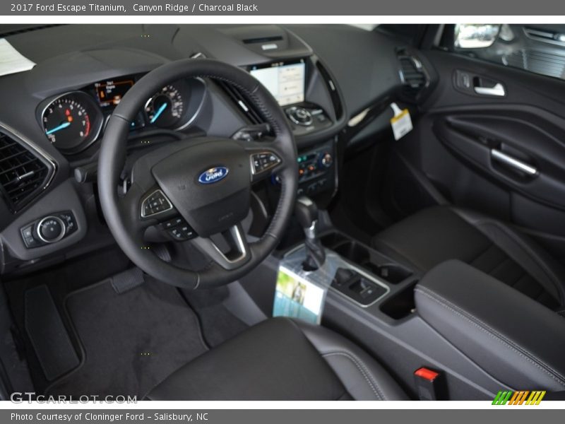 Canyon Ridge / Charcoal Black 2017 Ford Escape Titanium
