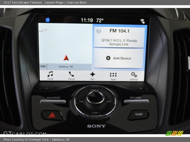 Canyon Ridge / Charcoal Black 2017 Ford Escape Titanium