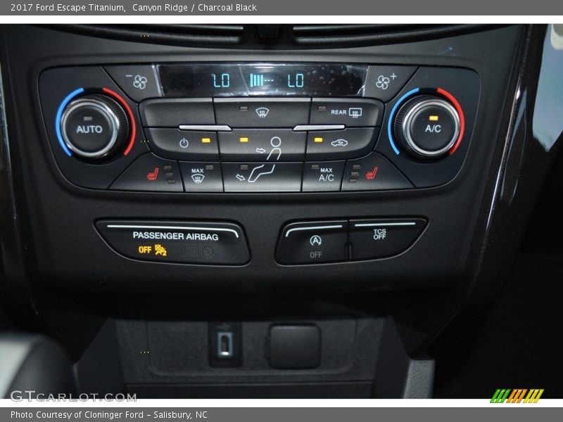 Canyon Ridge / Charcoal Black 2017 Ford Escape Titanium