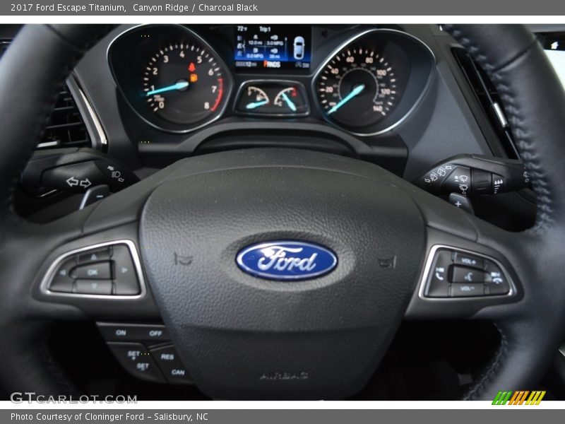Canyon Ridge / Charcoal Black 2017 Ford Escape Titanium