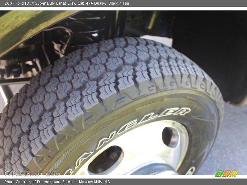 Black / Tan 2007 Ford F350 Super Duty Lariat Crew Cab 4x4 Dually