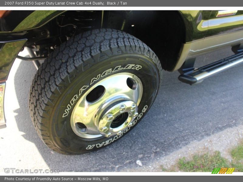 Black / Tan 2007 Ford F350 Super Duty Lariat Crew Cab 4x4 Dually