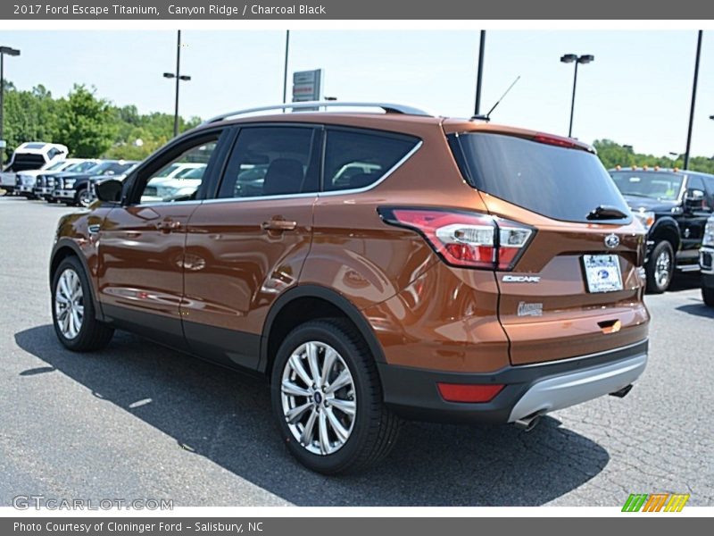 Canyon Ridge / Charcoal Black 2017 Ford Escape Titanium