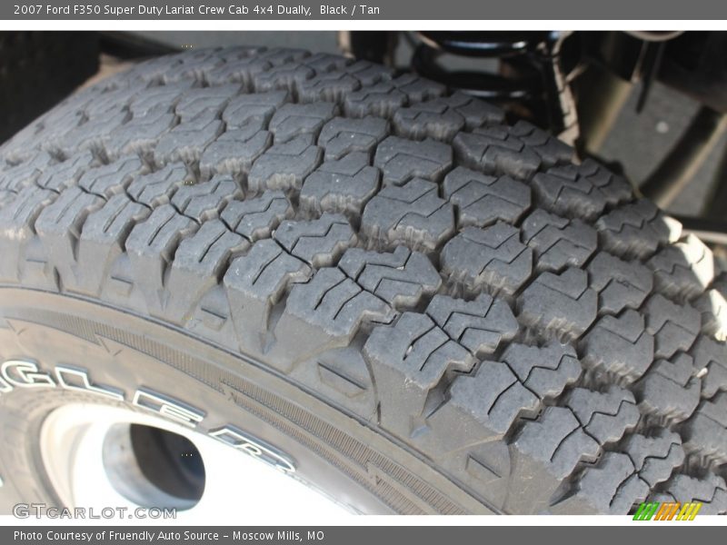 Black / Tan 2007 Ford F350 Super Duty Lariat Crew Cab 4x4 Dually