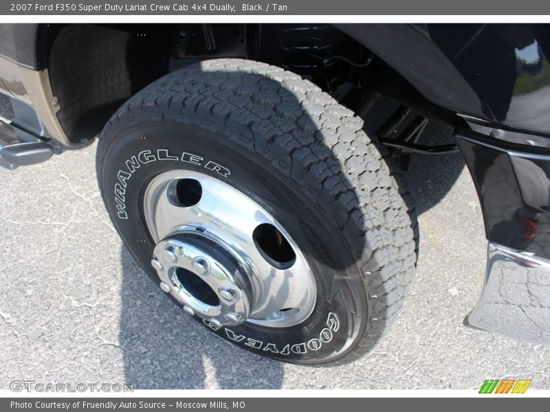 Black / Tan 2007 Ford F350 Super Duty Lariat Crew Cab 4x4 Dually