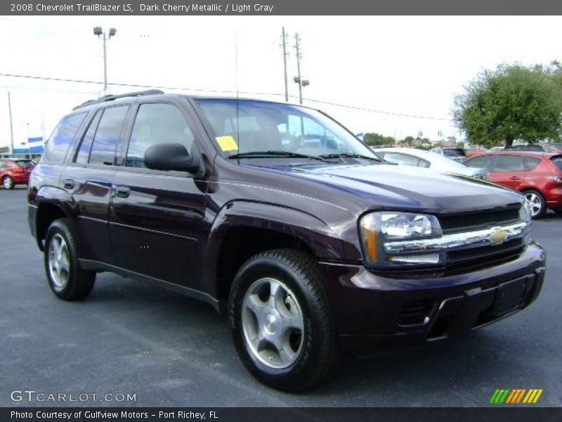 Dark Cherry Metallic / Light Gray 2008 Chevrolet TrailBlazer LS