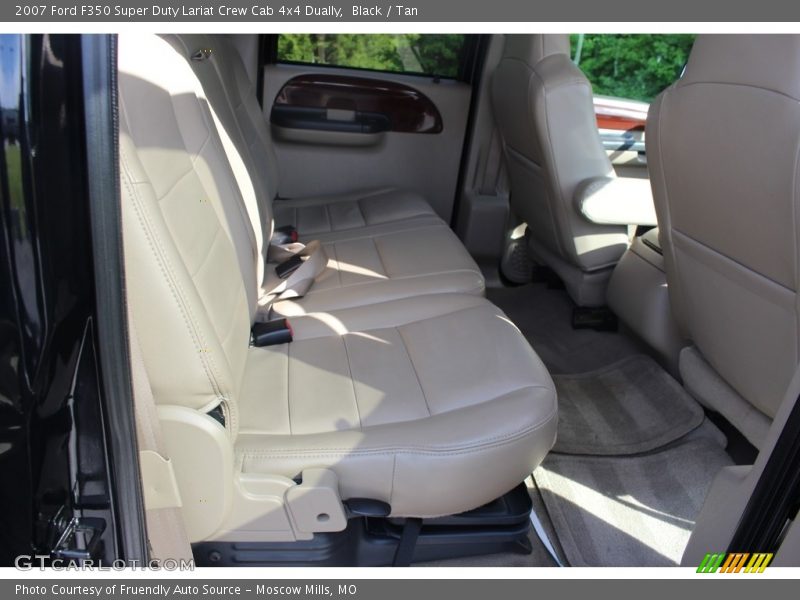 Black / Tan 2007 Ford F350 Super Duty Lariat Crew Cab 4x4 Dually