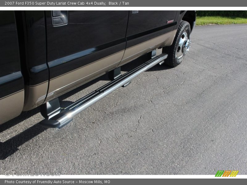 Black / Tan 2007 Ford F350 Super Duty Lariat Crew Cab 4x4 Dually