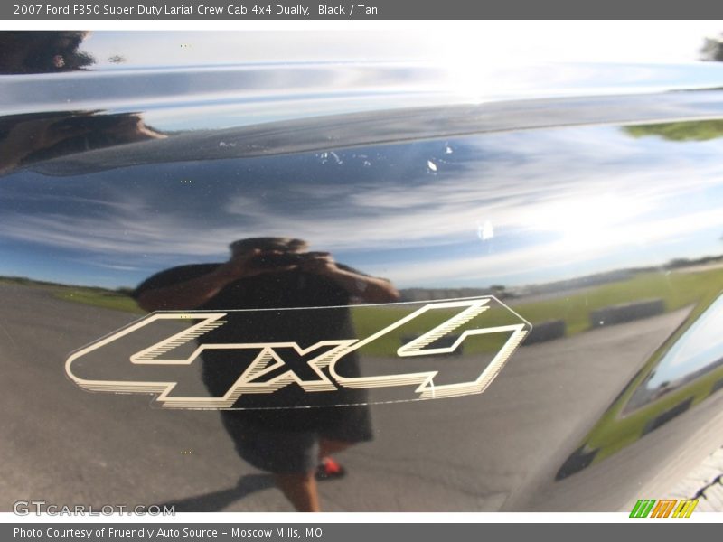 Black / Tan 2007 Ford F350 Super Duty Lariat Crew Cab 4x4 Dually