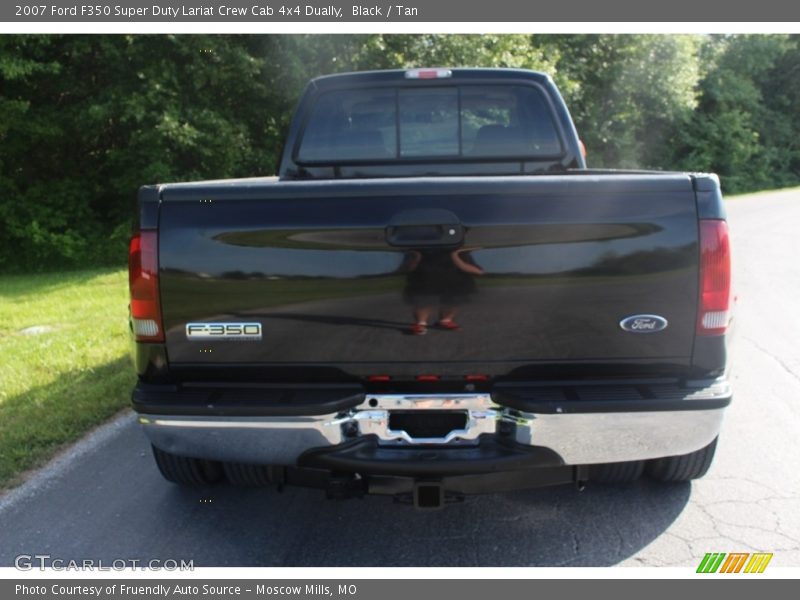 Black / Tan 2007 Ford F350 Super Duty Lariat Crew Cab 4x4 Dually