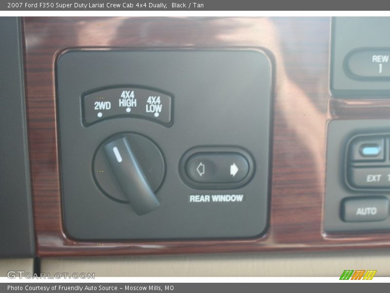 Black / Tan 2007 Ford F350 Super Duty Lariat Crew Cab 4x4 Dually