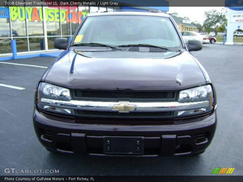 Dark Cherry Metallic / Light Gray 2008 Chevrolet TrailBlazer LS