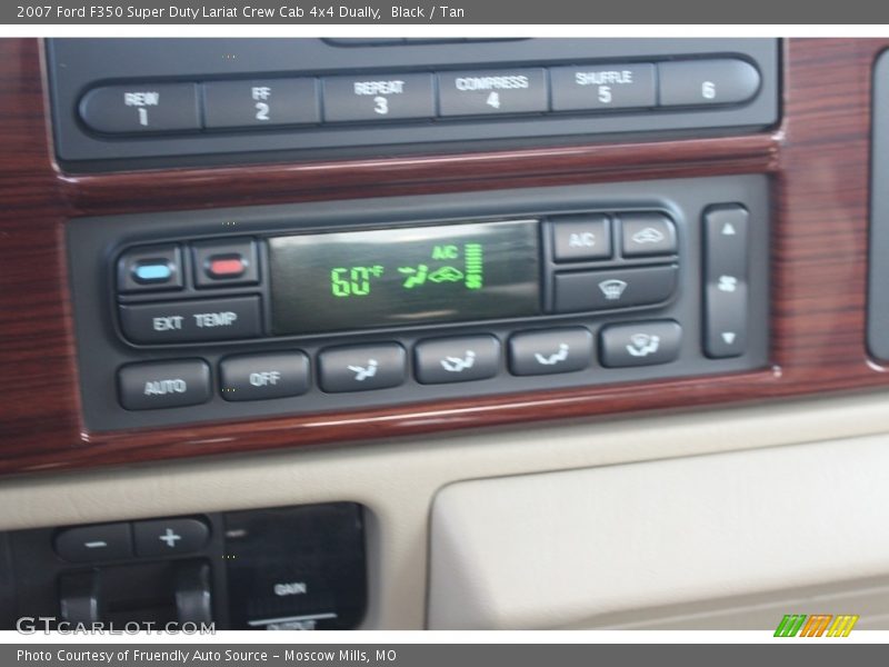 Black / Tan 2007 Ford F350 Super Duty Lariat Crew Cab 4x4 Dually