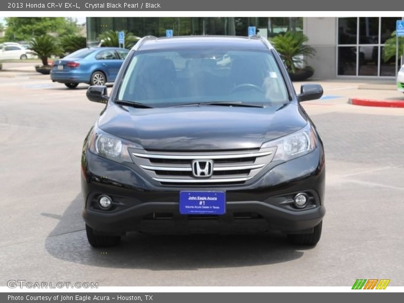 Crystal Black Pearl / Black 2013 Honda CR-V EX-L