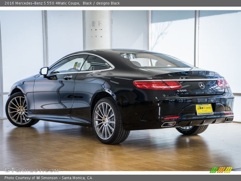Black / designo Black 2016 Mercedes-Benz S 550 4Matic Coupe