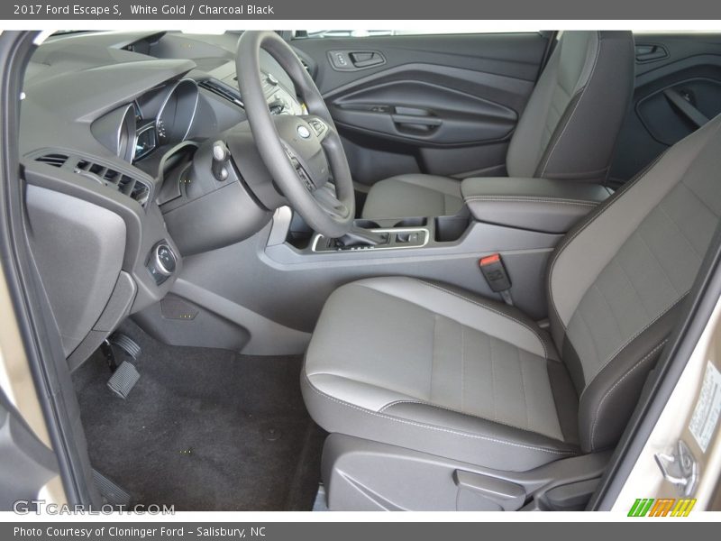 White Gold / Charcoal Black 2017 Ford Escape S