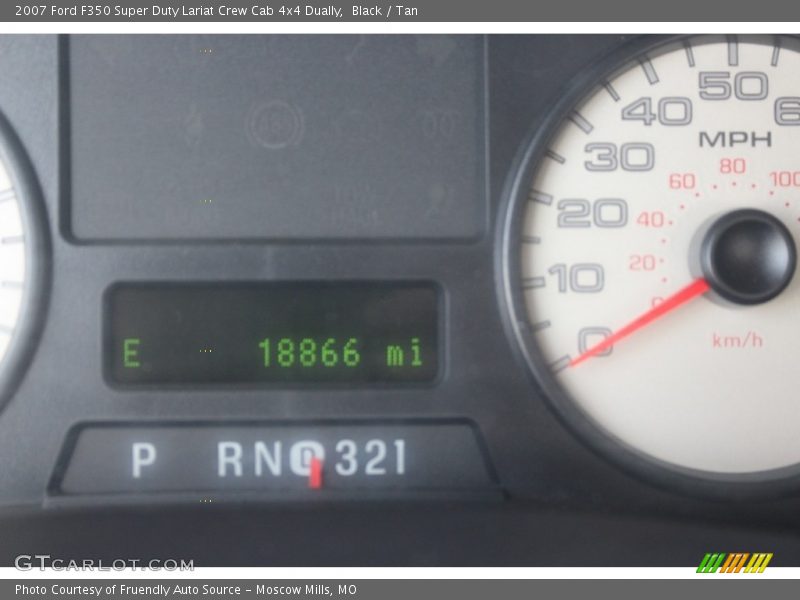 Black / Tan 2007 Ford F350 Super Duty Lariat Crew Cab 4x4 Dually