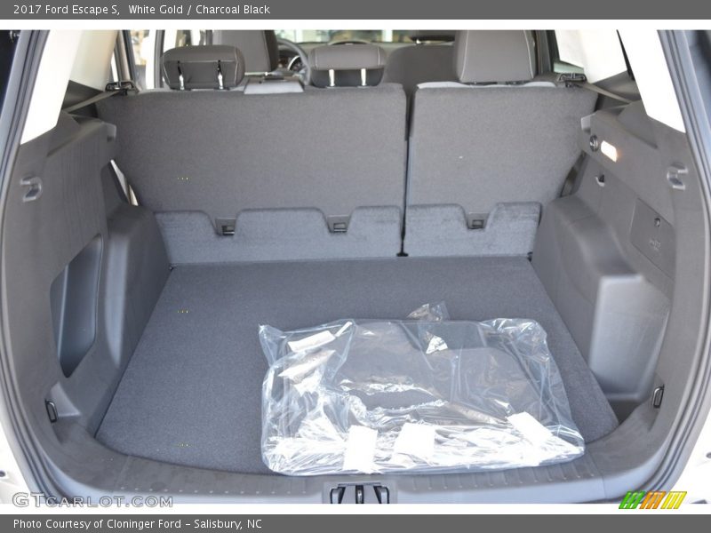 White Gold / Charcoal Black 2017 Ford Escape S