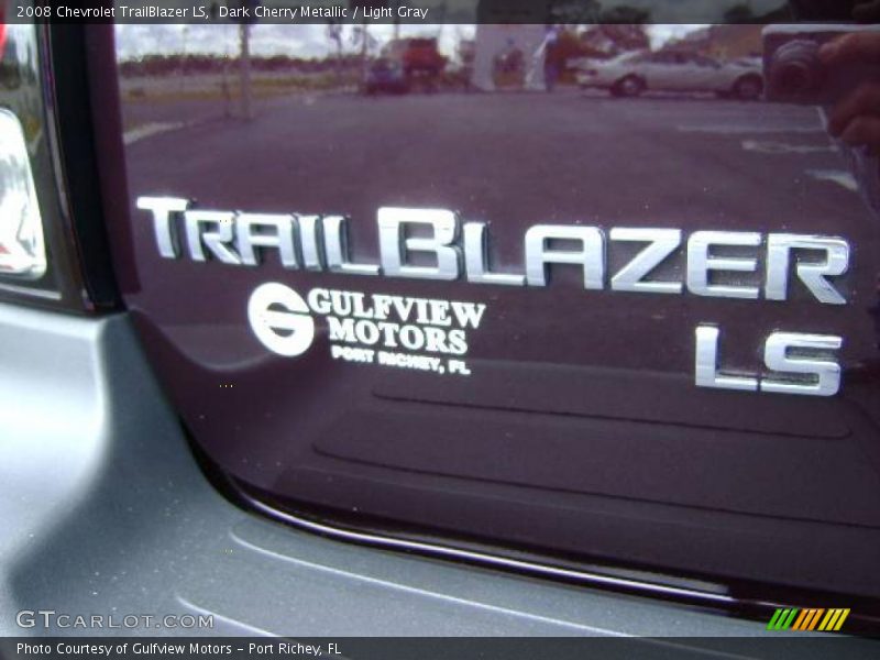Dark Cherry Metallic / Light Gray 2008 Chevrolet TrailBlazer LS