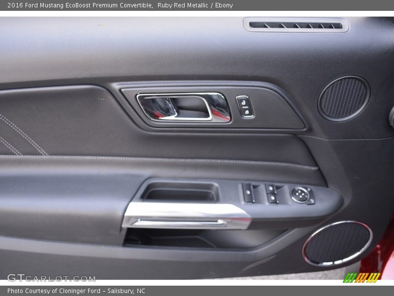 Ruby Red Metallic / Ebony 2016 Ford Mustang EcoBoost Premium Convertible