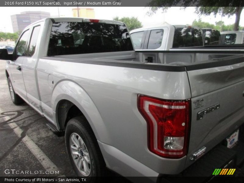 Ingot Silver / Medium Earth Gray 2016 Ford F150 XLT SuperCab