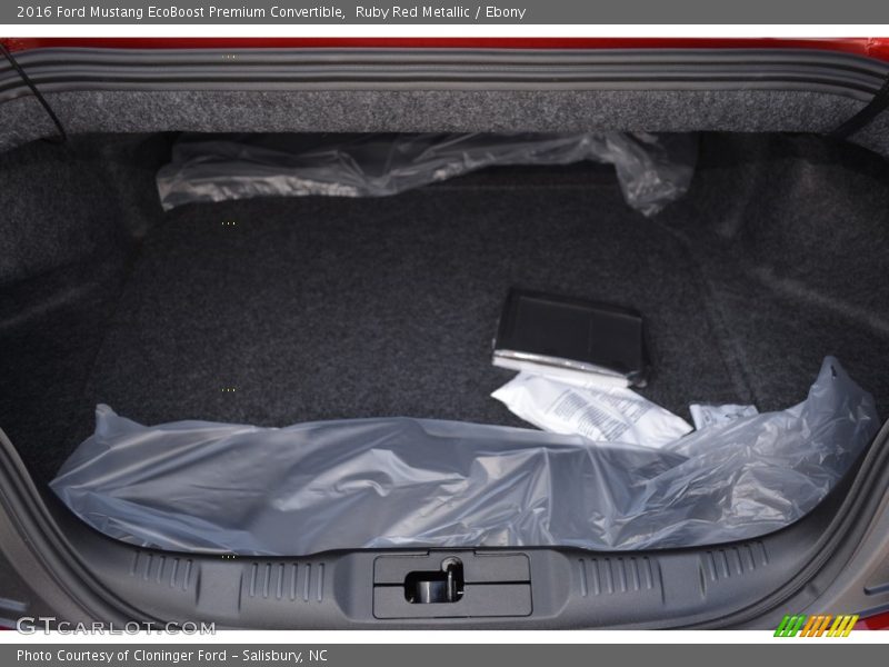 Ruby Red Metallic / Ebony 2016 Ford Mustang EcoBoost Premium Convertible