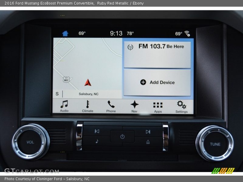 Ruby Red Metallic / Ebony 2016 Ford Mustang EcoBoost Premium Convertible