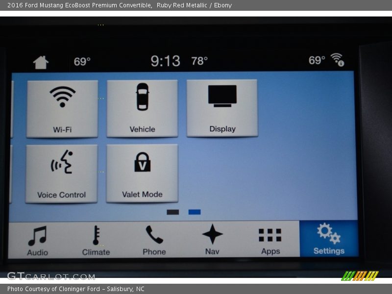 Ruby Red Metallic / Ebony 2016 Ford Mustang EcoBoost Premium Convertible