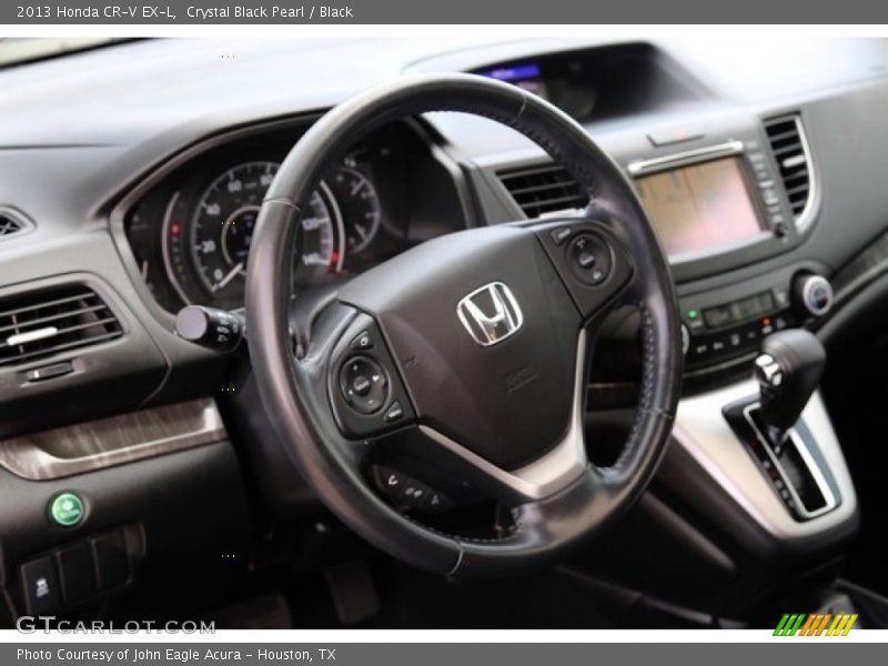 Crystal Black Pearl / Black 2013 Honda CR-V EX-L