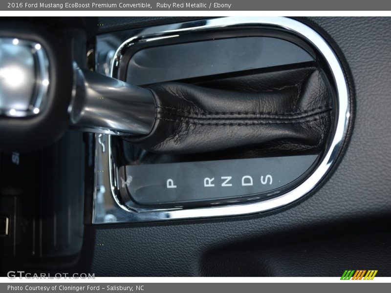 Ruby Red Metallic / Ebony 2016 Ford Mustang EcoBoost Premium Convertible