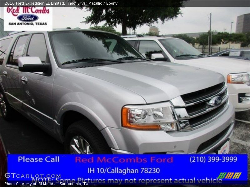 Ingot Silver Metallic / Ebony 2016 Ford Expedition EL Limited