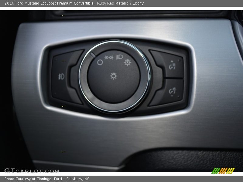 Ruby Red Metallic / Ebony 2016 Ford Mustang EcoBoost Premium Convertible