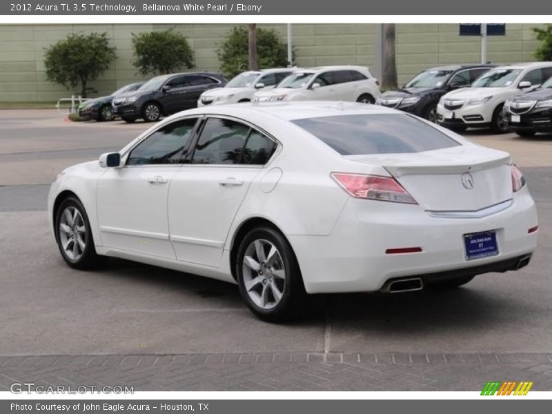 Bellanova White Pearl / Ebony 2012 Acura TL 3.5 Technology