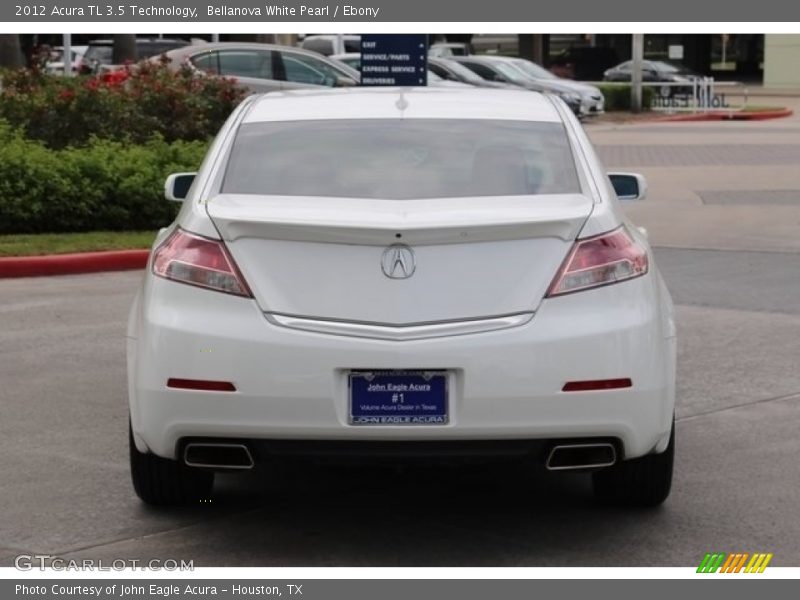 Bellanova White Pearl / Ebony 2012 Acura TL 3.5 Technology