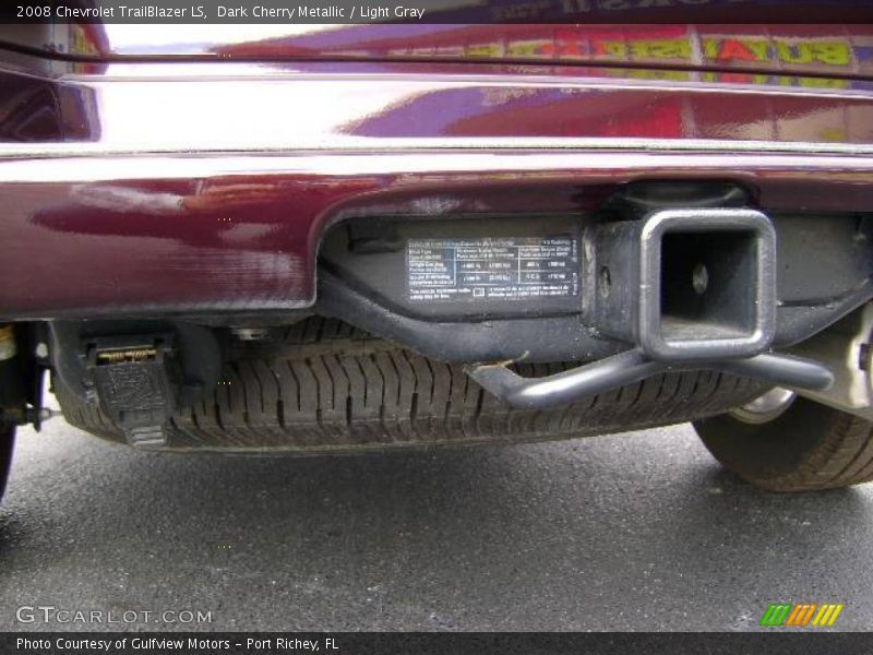 Dark Cherry Metallic / Light Gray 2008 Chevrolet TrailBlazer LS