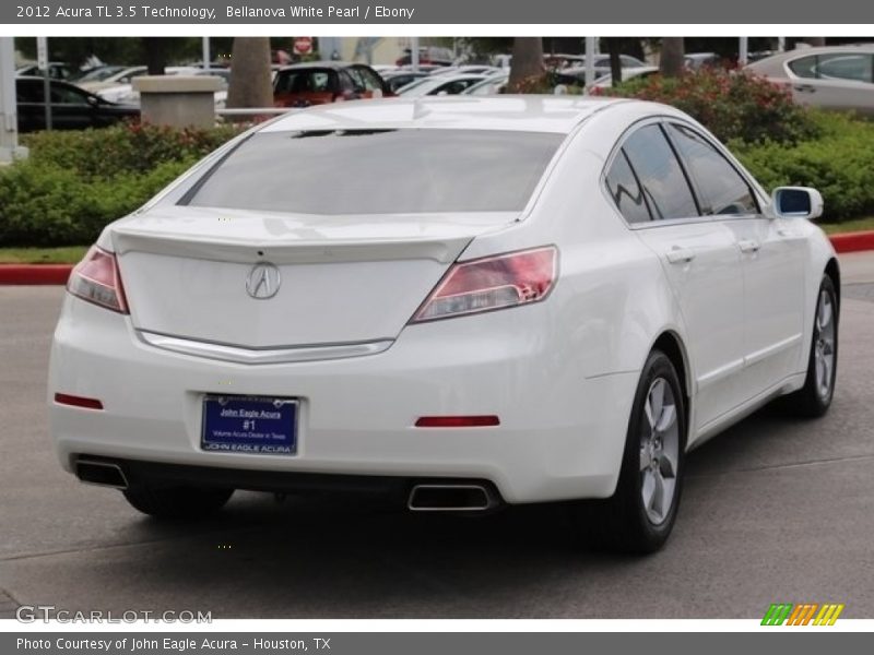 Bellanova White Pearl / Ebony 2012 Acura TL 3.5 Technology