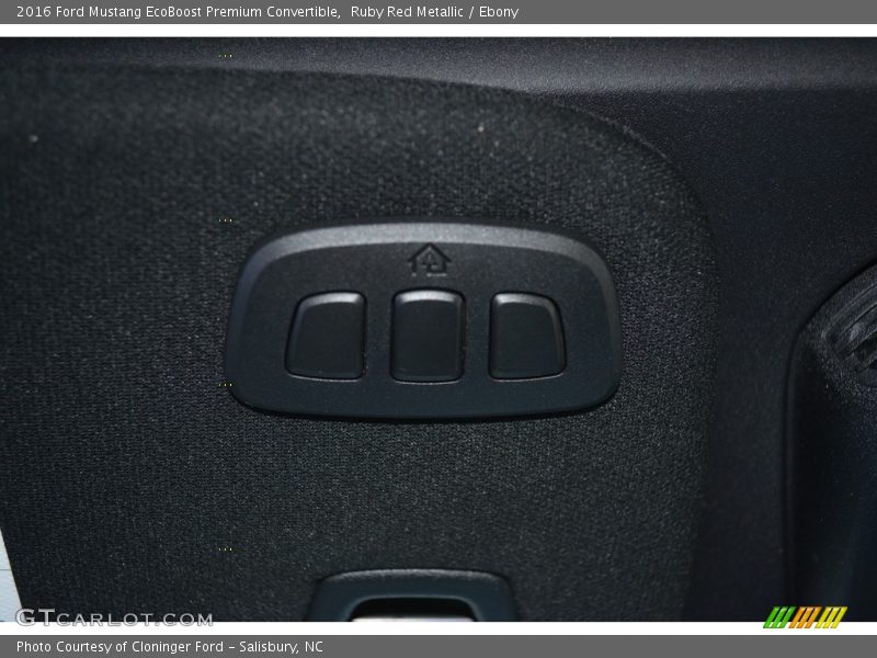 Ruby Red Metallic / Ebony 2016 Ford Mustang EcoBoost Premium Convertible