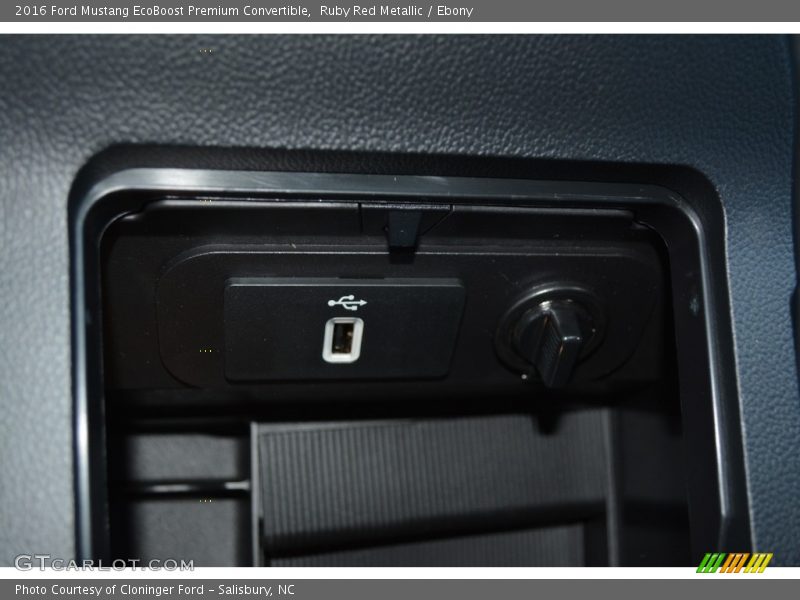 Ruby Red Metallic / Ebony 2016 Ford Mustang EcoBoost Premium Convertible