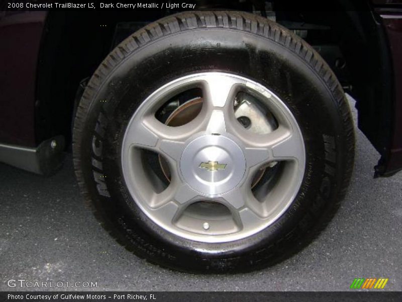 Dark Cherry Metallic / Light Gray 2008 Chevrolet TrailBlazer LS