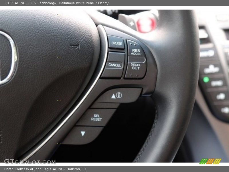 Bellanova White Pearl / Ebony 2012 Acura TL 3.5 Technology