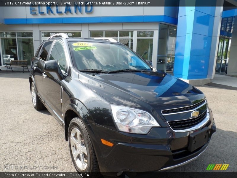 Black Granite Metallic / Black/Light Titanium 2012 Chevrolet Captiva Sport LTZ AWD