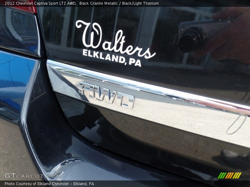 Black Granite Metallic / Black/Light Titanium 2012 Chevrolet Captiva Sport LTZ AWD