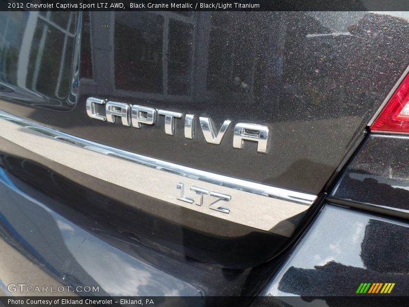 Black Granite Metallic / Black/Light Titanium 2012 Chevrolet Captiva Sport LTZ AWD